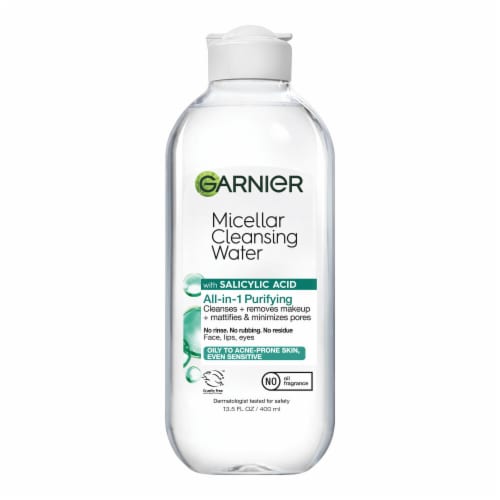 Garnier SkinActive Micellar Cleansing Water & Makeup Remover with Salicylic Acid for Acne Prone Skin Perspective: back