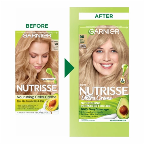 Garnier Nutrisse Nourishing 90 Light Natural Blonde Macadamia Hair Color  Creme, 1.0 ct - Dillons Food Stores