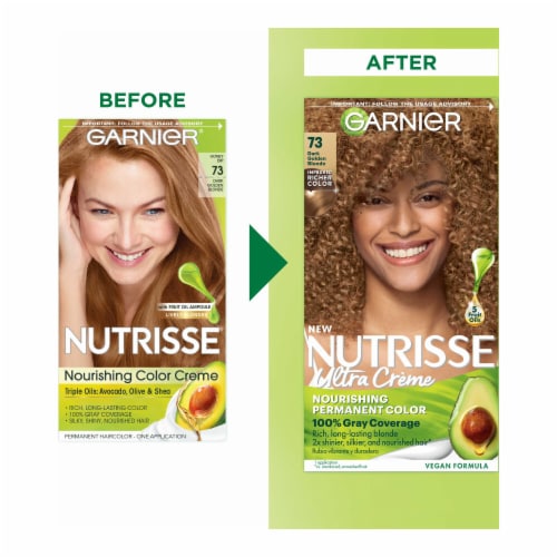 Garnier Nutrisse Nourishing 73 Dark Golden Blonde Honey Dip Hair Color Creme,  1.0 ct - Kroger