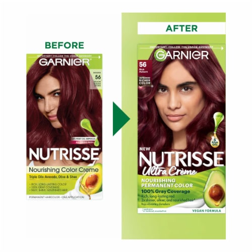 forudsætning sagde Bære Garnier Nutrisse Nourishing 56 Medium Reddish Brown Sangria Hair Color  Creme, 1.0 ct - Fry's Food Stores