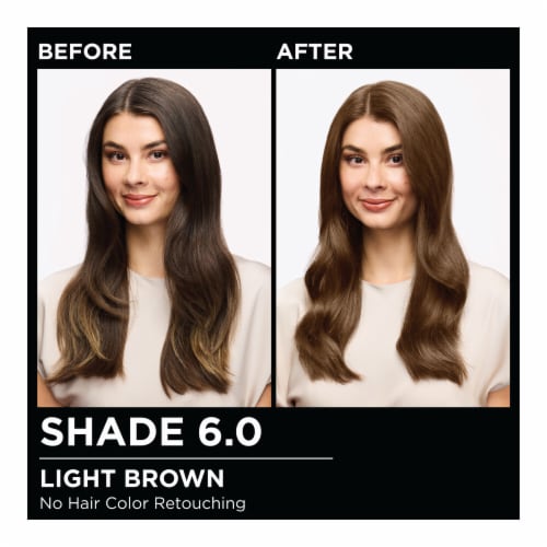 Garnier Olia Oil Powered Permanent Hair Color 6.0 Light Brown Perspective: back