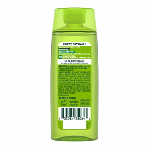 Garnier Fructis Sleek and Shine Smoothing Shampoo for Frizzy, Dry Hair Travel Size