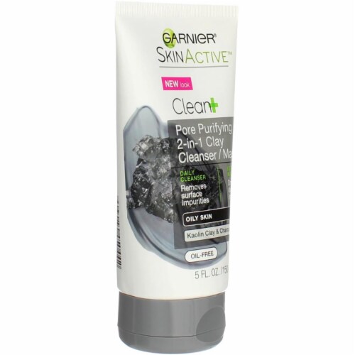 Garnier SkinActive Clean+ 2-in-1 Clay Cleanser/Mask Perspective: back