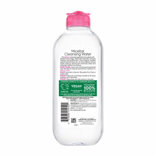 Garnier SkinActive Micellar Cleansing Water & Makeup Remover for Sensitive Skin Perspective: back