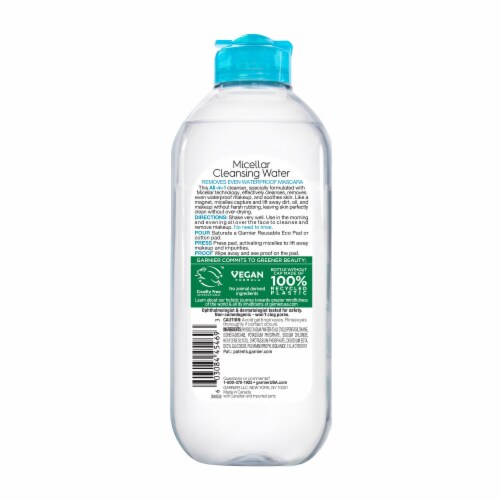 Garnier SkinActive Micellar Cleansing Water & Makeup Remover for Waterproof Makeup Perspective: back
