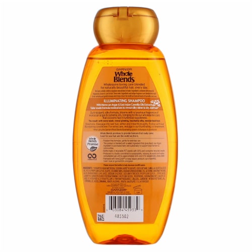 Garnier Whole Blends™ Moroccan Argan & Camellia Oils Illuminating Shampoo Perspective: back