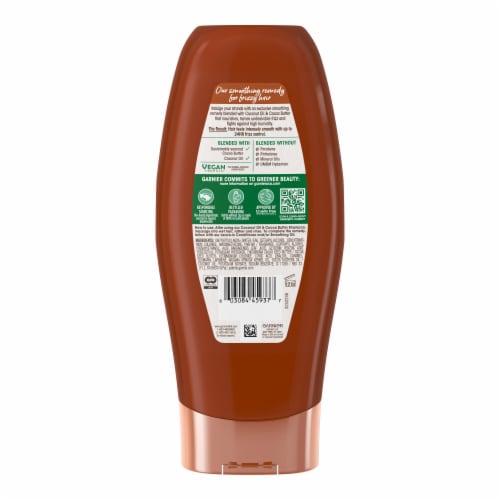 Garnier Whole Blends Coconut Oil and Cocoa Butter Conditioner Perspective: back