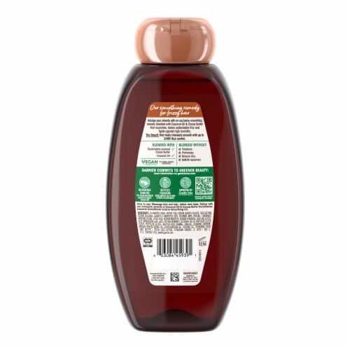 Garnier Whole Blends Coconut Oil & Cocoa Butter Smoothing Shampoo Perspective: back