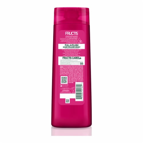 Garnier® Fructis® Full & Plush Pomegranate Fortifying Shampoo Perspective: back