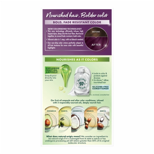 Garnier Nutrisse Ultra Color V2 Dark Intense Violet Permanent Hair Color Creme Perspective: back