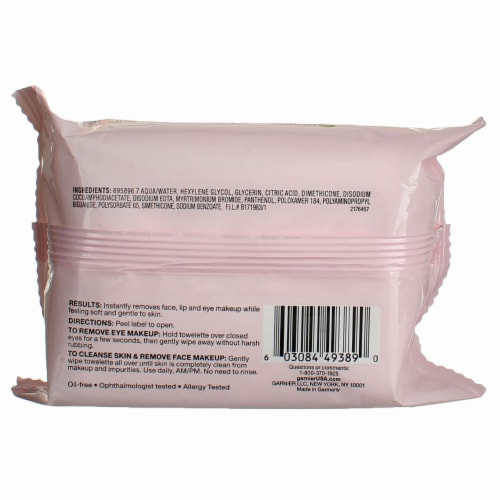 Garnier® SkinActive® Micellar Makeup Removing Towelettes Perspective: back