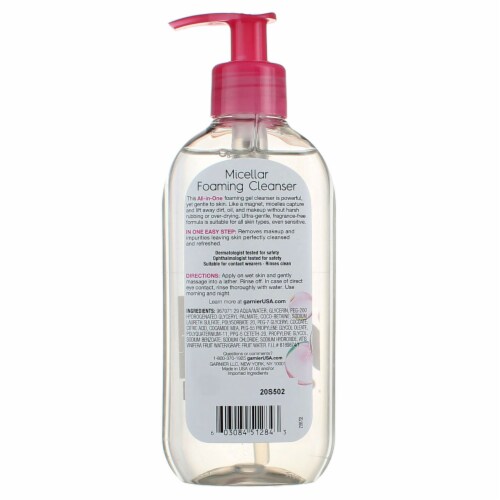 Garnier® SkinActive® All-In-1 Rinse Off Micellar Foaming Cleanser Perspective: back