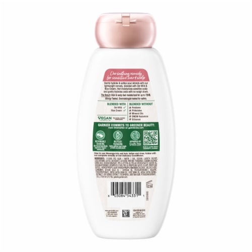 Garnier Whole Blends Oat Delicacy Smoothing Shampoo for Sensitive Hair + Scalps Perspective: back