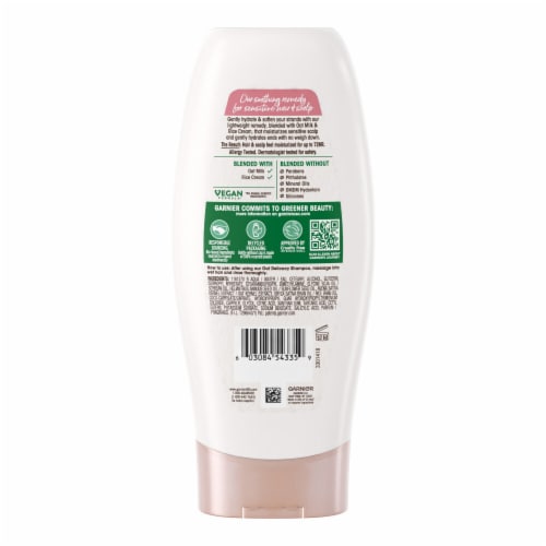 Garnier Whole Blends Oat Delicacy Smoothing Conditioner for Sensitive Hair + Scalps Perspective: back