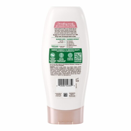 Garnier Whole Blends Oat Delicacy Smoothing Conditioner for Sensitive Hair + Scalps Perspective: back