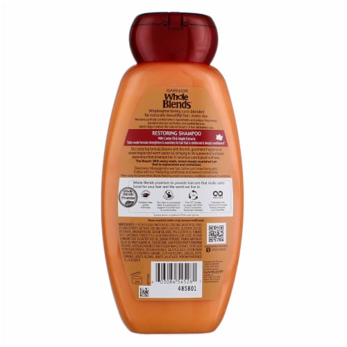 Garnier Whole Blends™ Maple Remedy Restoring Shampoo Perspective: back