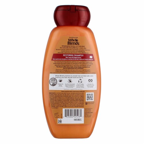Garnier Whole Blends™ Maple Remedy Restoring Shampoo Perspective: back