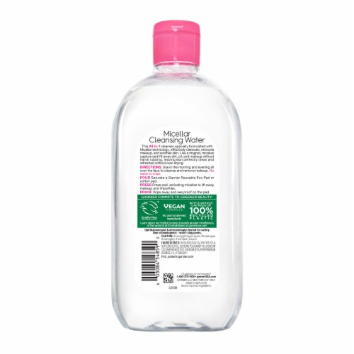 Garnier SkinActive Micellar Cleansing Water & Makeup Remover for Sensitive Skin Perspective: back