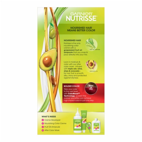 Garnier Nutrisse Ultra Color Red Autumn RA1 Permanent Hair Color Creme Perspective: back