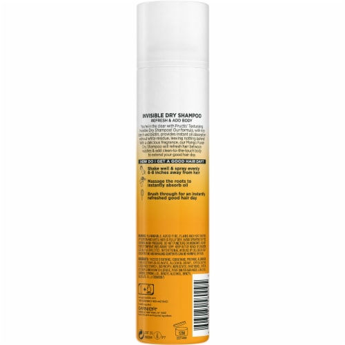 Garnier Fructis Texturizing Invisible Mango Punch Dry Shampoo Perspective: back