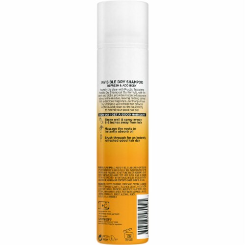 Garnier Fructis Texturizing Invisible Mango Punch Dry Shampoo Perspective: back