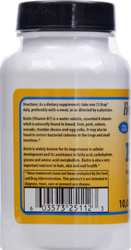 Healthy Origins Bitoin 10000 mcg Perspective: back