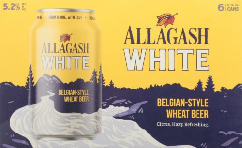 Allagash® White Belgian-Style Wheat Beer Perspective: back
