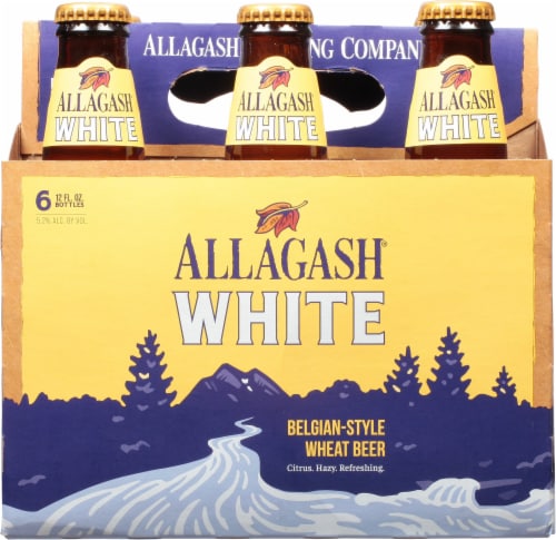 Allagash White Belgian-Style Wheat Beer Perspective: back