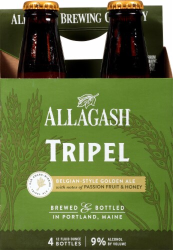 Allagash® Tripel Belgian Style Golden Ale Perspective: back