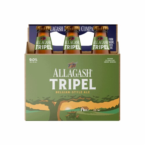 Allagash® Tripel Belgian-Style Golden Ale Craft Beer Perspective: back