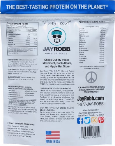 Jay Robb® Whey Protein Isolate   Vanilla Perspective: back