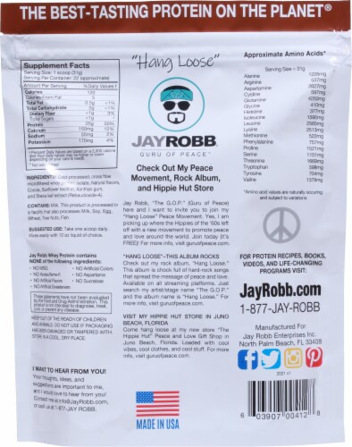 Jay Robb Chocolate Whey Protein Isolate Perspective: back