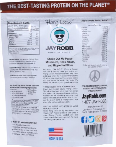 Jay Robb® Chocolate Egg White Protein Perspective: back
