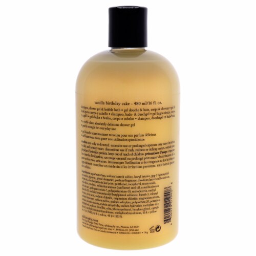 Philosophy Vanilla Birthday Cake Shampoo Shower Gel & Bubble Bath Perspective: back
