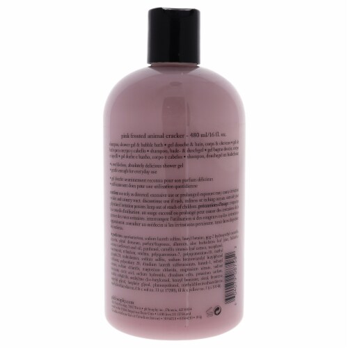 Philosophy Pink Frosted Animal Cracker Shampoo Shower Gel & Bubble Bath Perspective: back