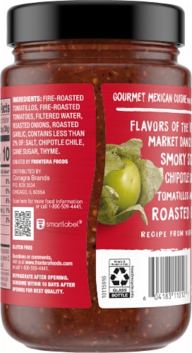 Frontera Gourmet Mexican Chipotle Hot Salsa Perspective: back