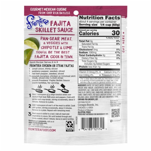 Frontera Medium Classic Fajita Skillet Sauce With Chipotle And Lime Perspective: back