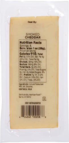 Red Apple Smoked Cheddar Cheese Perspective: back