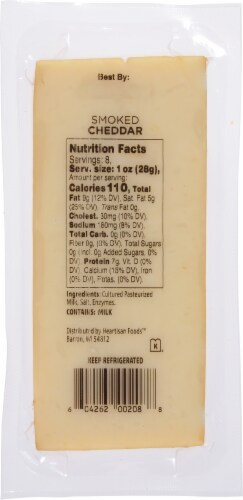 Red Apple™ Smoked Cheddar Cheese Perspective: back