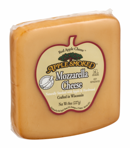 Red Apple Smoked Mozzarella Cheese Perspective: back