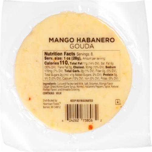 Red Apple Cheese™ Mango Habanero Gouda Perspective: back