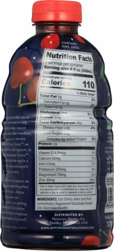 Antixiodant Solutions® Sleep Dreams™ 100% Tart Cherry Juice Perspective: back