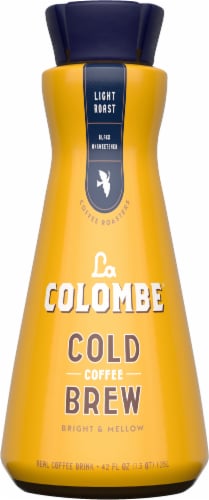 La Colombe Unsweet Light Roast Pure Black Cold Brew Iced Coffee Carton Perspective: back