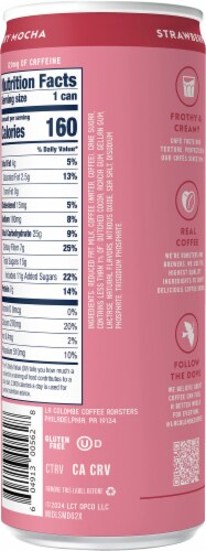 La Colombe® Draft Latte Strawberry Mocha Cold Brew Single Can Perspective: back