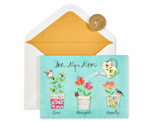 Papyrus Mother's Day Card (Helped Me Grow) Perspective: back