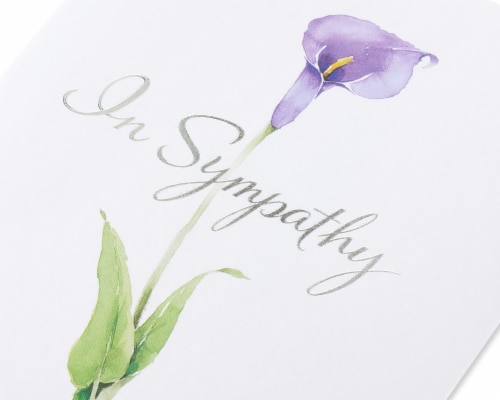 American Greetings #41 Sympathy Card (Flower) Perspective: back