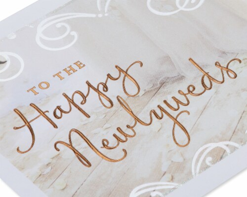 American Greetings #58 Wedding Card (Happy Newlyweds) Perspective: back