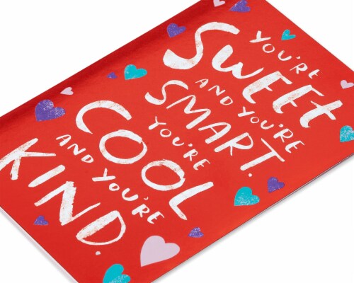 American Greetings #55 Valentine's Day Card for Kids (Sweet and Smart) Perspective: back