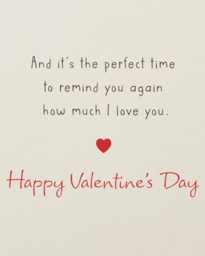 American Greetings #63 Valentine's Day Card for Husband (Great Memories) Perspective: back