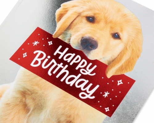 American Greetings #30 Birthday Card (Puppy) Perspective: back